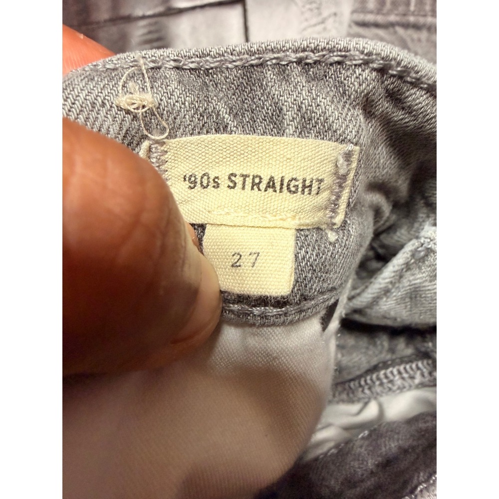 #138 MADEWELL 90s Straight Jeans sz. 27 Grey High Rise w: 28" r:12" I: 30" - Picture 8 of 11